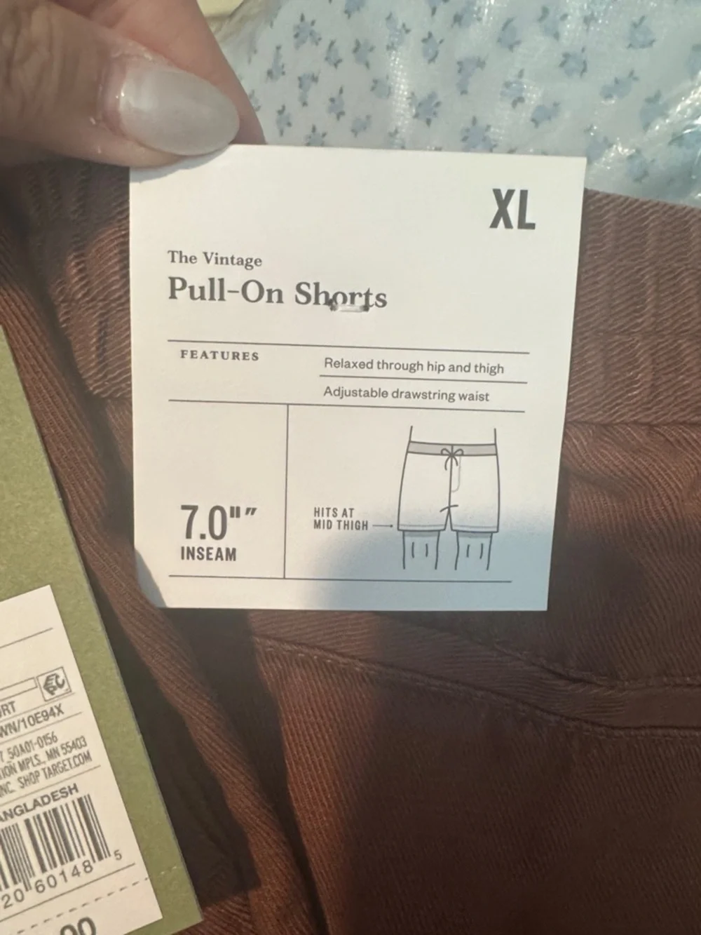 Size XLarge Goodfellow pull on shorts 7” inseam